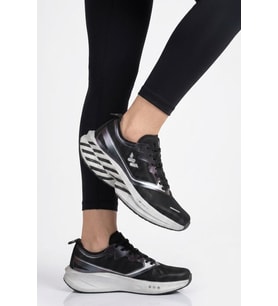 Walkway Siyah-Gümüş Hafif Esnek Unisex Koşu Yürüyüş ve Spor Ayakkabı Space G
