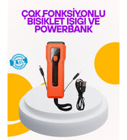 Su Geçirmez Bisiklet Işığı 5000 mAh Powerbankli Ön Far