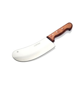 Bursa Paslanmaz Mutfak Soğan Satırı, Börek Bıçağı No:2, 18 cm - Ahşap Sap