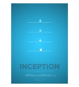 Inception Tablo Ahşap Poster Dekoratif