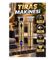 Şarjlı Tıraş Makinesi – 1800 mAh Lityum Pil, Kablosuz ve Sessiz Kullanım