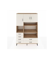 Hyperion Gardrop 9 Raflı 6 Çekmeceli 3 Kapaklı 132x44x195 Çam-Aytaşı