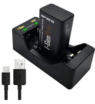 Batteries D915 2’li AA/AAA/9V Pil Şarj Aleti + 1 Adet Pro 9V 250 mAh Ni-MH Şarjlı Pil
