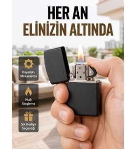 Metal Gövdeli Tasarım Çakmak Mat Yüzeyli Ve Ergonomik Tutma Özellikli