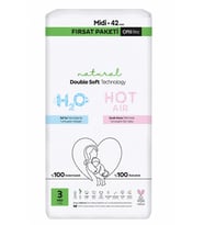 Natural Double Soft Bebek Bezi Fırsat Paketi 3 Beden 42 Adet