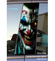 terminatör joker kapı çıta kaplama folyosu - sag sol set baskılı 2 ader tuning modifiye etiket yapıştırıcı