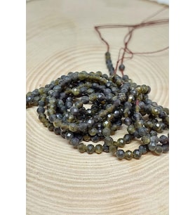 Golden & Siyah Obsidyen Taşı Dizi 2,5mm
