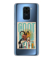 Xiaomi Redmi Note 9 Uyumlu Lionel Messi Desenli Şeffaf Telefon Kılıfı