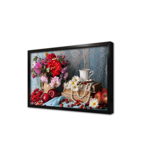 Çiçek Çerçeveli Mdf Tablo