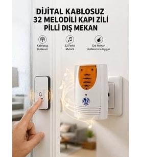 Kablosuz Kapı Zili Düzenli ve Konforlu Yaşam Alanları İçin Yeni Nesil