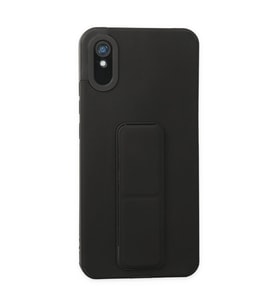 Xiaomi Redmi 9a Kılıf Mega Standlı Silikon - Siyah