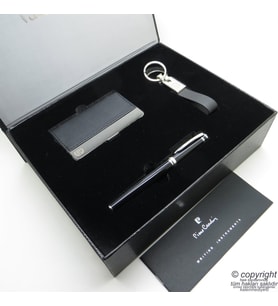 Pierre Cardin Enjoy Hediyelik Multi Set 3 Parça  Cep Notluk+Kalem ve Usb Seti Pierre Cardin Kalem İsme Özel Kalem  Hediye Kalem (Siyah-Gri)