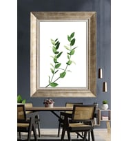 GÜMÜŞ ÇERÇEVELİ PASPARTULU TABLO C209