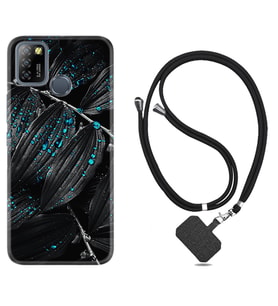 INFINIX Smart 4 5 6 Zero 8 S5 Pro Kılıf Boyun Askılı Silikon Foid Green 1643