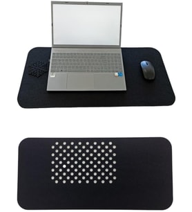Keçe Masa Üstü Mouse Pad ve Bilgisayar Düzenleyici 70x32 cm – Antibakteriyel Mat, Doğal Keçe Mat, Masa Koruyucu Altlık, Ofis ve Ev için Minimalist Tasarım (siyah)