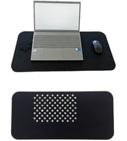 Keçe Masa Üstü Mouse Pad ve Bilgisayar Düzenleyici 70x32 cm – Antibakteriyel Mat, Doğal Keçe Mat, Masa Koruyucu Altlık, Ofis ve Ev için Minimalist Tasarım (siyah)