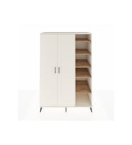 Kronos Dolap 7 Raflı 2 Kapaklı Tek Askılı 132x59x195 Aytaşı-Aytaşı/Çam