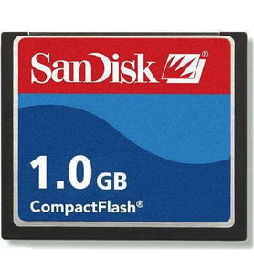 1 GB SANDISK CF COMPACT FLASH KART