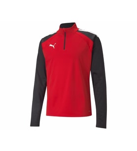 Puma Teamliga 1 4 Zip Top Erkek Futbol Antrenman Uzun Kollu Tişört 65723601 Kırmızı