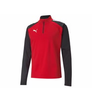 Puma Teamliga 1 4 Zip Top Erkek Futbol Antrenman Uzun Kollu Tişört 65723601 Kırmızı