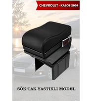 chevrolet kalos 2006 kol dayama Lüks Siyah geniş model Yastıklı Deri