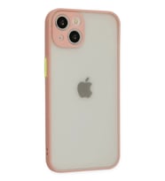 Newface Apple iPhone 14 Kılıf Montreal Silikon Kapak - Pembe