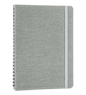 Kişiye ve Kuruma Özel İsim / Logo Yazılı Gizli Spiralli Deri Defter - Lastikli Kalın Ajanda