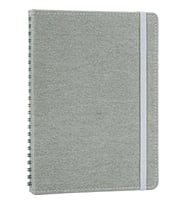 Kişiye ve Kuruma Özel İsim / Logo Yazılı Gizli Spiralli Deri Defter - Lastikli Kalın Ajanda