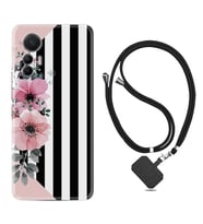 Xiaomi 12 Lite Kılıf Resimli Boyun Askılı İpli Desenli Silikon Flowers 4 1390