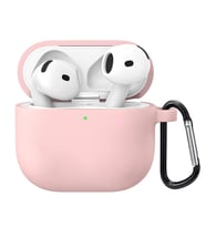 Microsonic Airpods 4.Nesil / ANC Liquid Silicone Lansman Pembe (Pembe)
