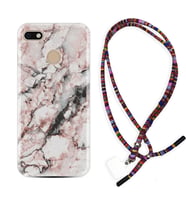 General Mobile GM8 Go GM9 GM20 Pro Plus Kılıf Boyun Asklı Rasta Silikon Colorfull Marble 2 1389