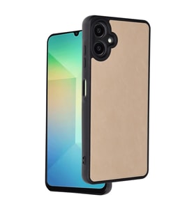 Samsung Galaxy A06 Kılıf Aras Deri Kapak - Pudra