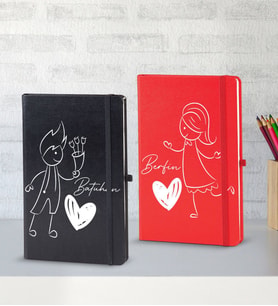 BK Gift Kişiye Özel Sevgili Temalı 2’li Defter Seti, Sevgiliye Hediye, Sevgililer Günü Hediyesi, Doğum Günü Hediyesi-4