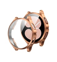 Samsung Galaxy Watch 4 Classic 42mm Uyumlu Zore Watch Gard 02 Koruyucu Silikon (Rose Gold Altın)