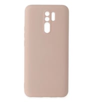 Mey İthalat® Redmi 9 Kılıf Nano içi Kadife Silikon - Pudra