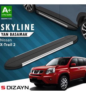 S-Dizayn Nissan X-Trail T31 Skyline Krom Yan Basamak 173 Cm 2007-2014 A+ Kalite