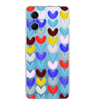 PrintiFy Xiaomi Redmi Note 12 5G ile Uyumlu 1mm Slim Fit Water Color 1 Baskılı Şeffaf  Kılıf