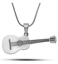 Gümüş Gitar Kolye