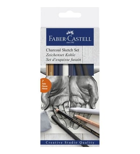 Faber Castell Charcoal Sketch Set Kömür Eskiz Seti 
