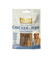 Nutri Canin Tahılsız 80 Gr Tavuk Balık Etli Sandvic Köpek Ödülü 1 Adet