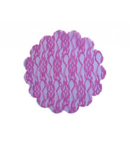 Organze dantel desenli fuşya 22cm p100-