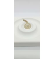 Geometrik Desen Kalp Ve Taş Detaylı Charm