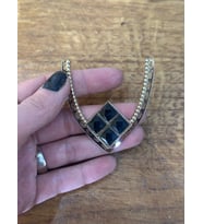 6X5 CM DELİKLİ SİYAH TAŞLI KOLYE TAKI YAPIM APARATI