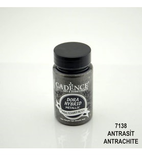 Cadence Dora Hybrid Metallic For Multisurfaces Her Yüzey İçin Akrilik Boya 90 ml. 7138 ANTRASİT 