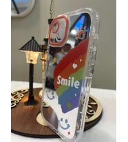 IPHONE 13 3d Digital Baskılı Aynalı Darbe Emici Tam Koruma Şeffaf Mika Telefon Kılıfı