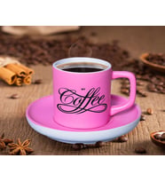 BK Gift Mat Pembe Renk Türk Kahvesi Fincanı-2 Renkli Türk Kahvesi Fincanı, Arkadaşa Hediye, Anneye Hediye, Kahve Fincanı
