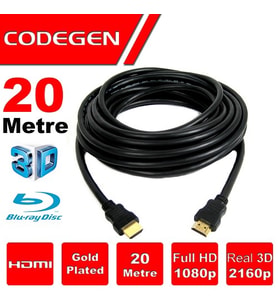 CODEGEN CPS200 20metre HDMI Görüntü Kablosu 3D Gold 1.4v 2K
