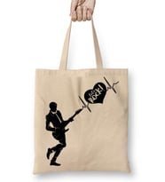 Rock Müzik Gitar Bez Çanta Uzun Saplı
