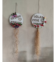 OĞLAN EVİ AHŞAP SÜS - DÜĞÜN KINA NİŞAN KIZ 30CM