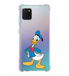 Samsung Galaxy A81  Köşe Korumalı Antişok Kapak Donald Duck Tasarımlı Şeffaf  Kılıf